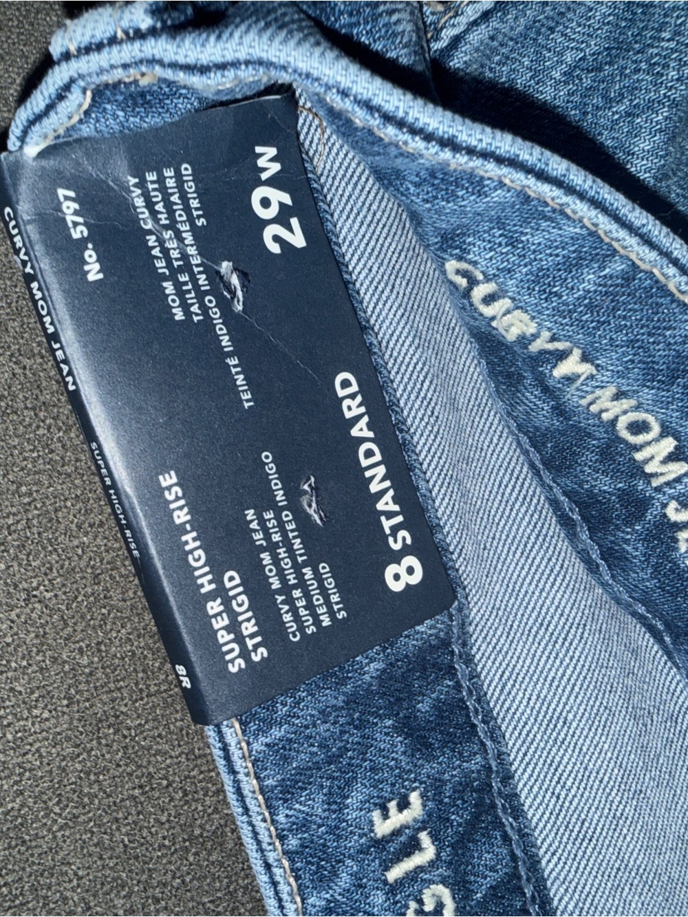 American Eagle Outfitters women Blue Relaxed Fit Distressed Jeans - Picture 3 of 8